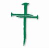 Nail Cross Jesus Christ Christian - Vinyl Decal Sticker - CHOOSE Size & Color