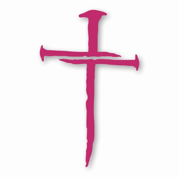 Nail Cross Jesus Christ Christian - Vinyl Decal Sticker - CHOOSE Size & Color
