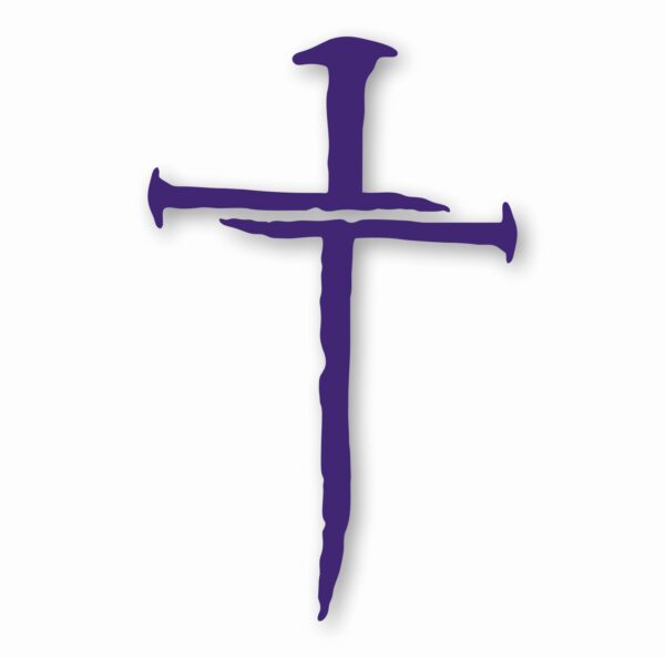 Nail Cross Jesus Christ Christian - Vinyl Decal Sticker - CHOOSE Size & Color