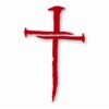 Nail Cross Jesus Christ Christian - Vinyl Decal Sticker - CHOOSE Size & Color