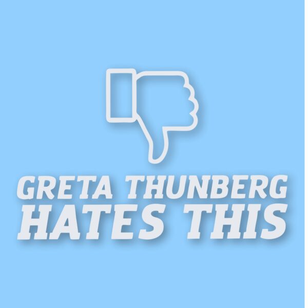 Greta Thunberg Hates This - Vinyl Decal Sticker - CHOOSE Size & Color