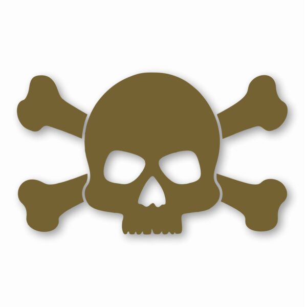 Skull and Crossbones - Vinyl Decal Sticker - CHOOSE Size & Color