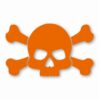 Skull and Crossbones - Vinyl Decal Sticker - CHOOSE Size & Color