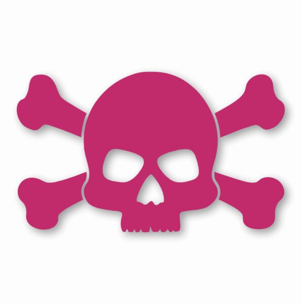 Skull and Crossbones - Vinyl Decal Sticker - CHOOSE Size & Color