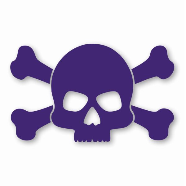 Skull and Crossbones - Vinyl Decal Sticker - CHOOSE Size & Color