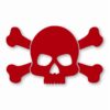 Skull and Crossbones - Vinyl Decal Sticker - CHOOSE Size & Color