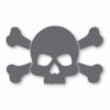 Skull and Crossbones - Vinyl Decal Sticker - CHOOSE Size & Color