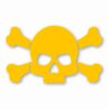 Skull and Crossbones - Vinyl Decal Sticker - CHOOSE Size & Color