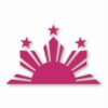 Philippines Half Sun and Stars - Vinyl Decal Sticker - CHOOSE Size & Color