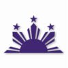 Philippines Half Sun and Stars - Vinyl Decal Sticker - CHOOSE Size & Color