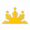Philippines Half Sun and Stars - Vinyl Decal Sticker - CHOOSE Size & Color