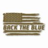 American Flag Back The Blue 1 - Vinyl Decal Sticker - CHOOSE Size & Color