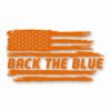 American Flag Back The Blue 1 - Vinyl Decal Sticker - CHOOSE Size & Color
