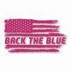 American Flag Back The Blue 1 - Vinyl Decal Sticker - CHOOSE Size & Color