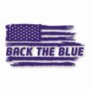 American Flag Back The Blue 1 - Vinyl Decal Sticker - CHOOSE Size & Color