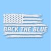 American Flag Back The Blue 1 - Vinyl Decal Sticker - CHOOSE Size & Color