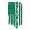 1118-Green.jpg American Flag Back The Blue 2 - Vinyl Decal Sticker - CHOOSE Size & Color
