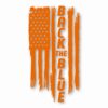 1118-Orange.jpg American Flag Back The Blue 2 - Vinyl Decal Sticker - CHOOSE Size & Color