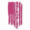 1118-Pink.jpg American Flag Back The Blue 2 - Vinyl Decal Sticker - CHOOSE Size & Color