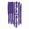 1118-Purple.jpg American Flag Back The Blue 2 - Vinyl Decal Sticker - CHOOSE Size & Color
