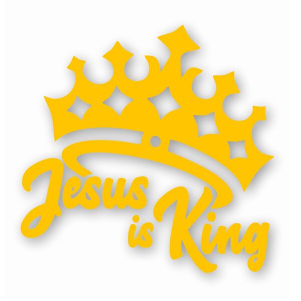 JESUS IS KING - Vinyl Decal Sticker - CHOOSE Size & Color