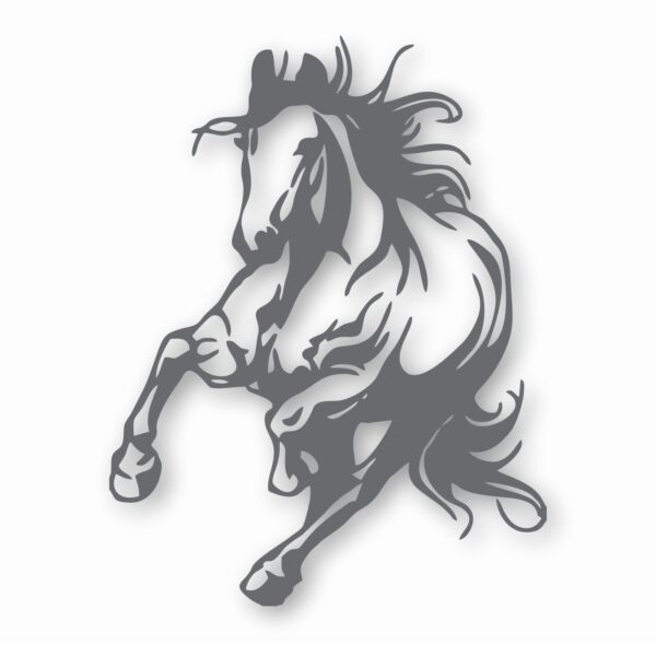 Horse Running Wild Horses Detailed - Vinyl Decal Sticker - CHOOSE Size & Color