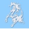 Horse Running Wild Horses Detailed - Vinyl Decal Sticker - CHOOSE Size & Color