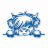 ADORABLE BABY HIGHLAND COW - Vinyl Decal Sticker - CHOOSE Size & Color