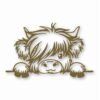 ADORABLE BABY HIGHLAND COW - Vinyl Decal Sticker - CHOOSE Size & Color