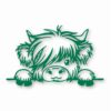 ADORABLE BABY HIGHLAND COW - Vinyl Decal Sticker - CHOOSE Size & Color