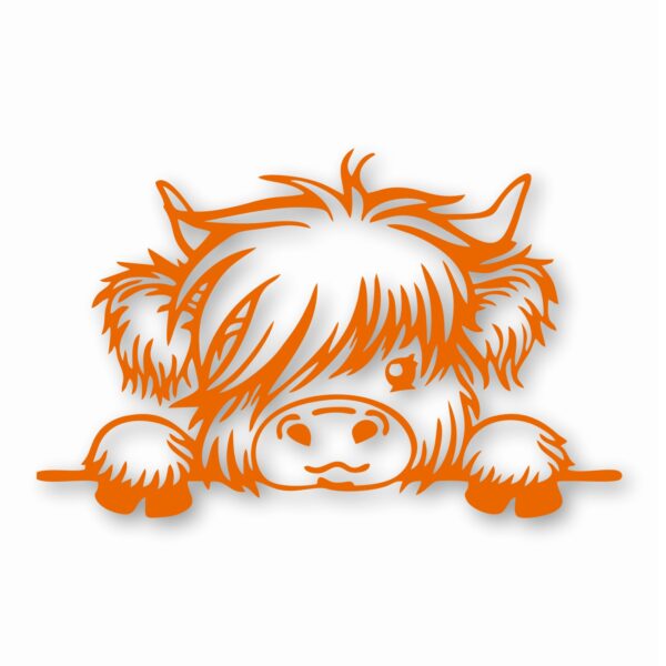 ADORABLE BABY HIGHLAND COW - Vinyl Decal Sticker - CHOOSE Size & Color