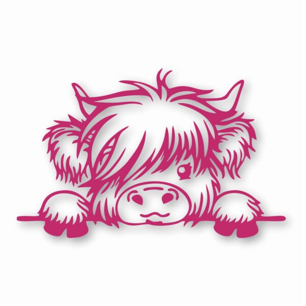 ADORABLE BABY HIGHLAND COW - Vinyl Decal Sticker - CHOOSE Size & Color