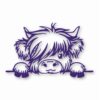 ADORABLE BABY HIGHLAND COW - Vinyl Decal Sticker - CHOOSE Size & Color