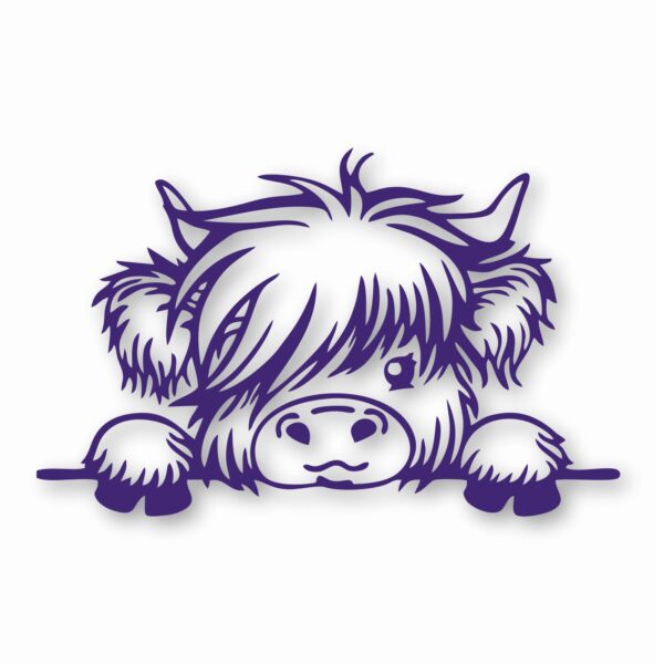 ADORABLE BABY HIGHLAND COW - Vinyl Decal Sticker - CHOOSE Size & Color