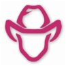 Cowboy Head Hat Western - Vinyl Decal Sticker - CHOOSE Size & Color