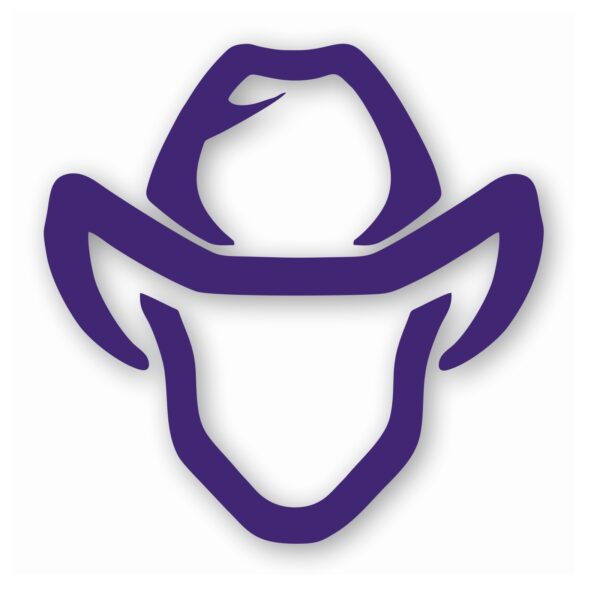 Cowboy Head Hat Western - Vinyl Decal Sticker - CHOOSE Size & Color