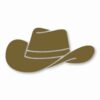 Cowboy Hat Western Rodeo Farm Cowgirl- Vinyl Decal Sticker - CHOOSE Size & Color