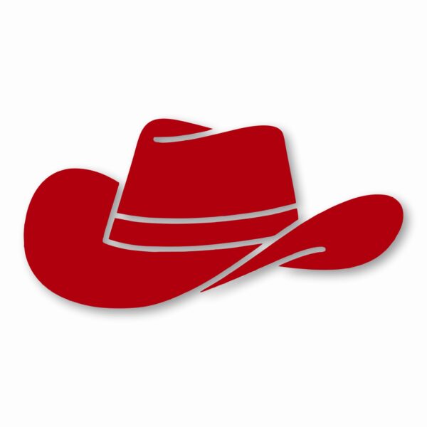 Cowboy Hat Western Rodeo Farm Cowgirl- Vinyl Decal Sticker - CHOOSE Size & Color