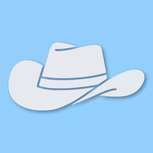Cowboy Hat Western Rodeo Farm Cowgirl- Vinyl Decal Sticker - CHOOSE Size & Color