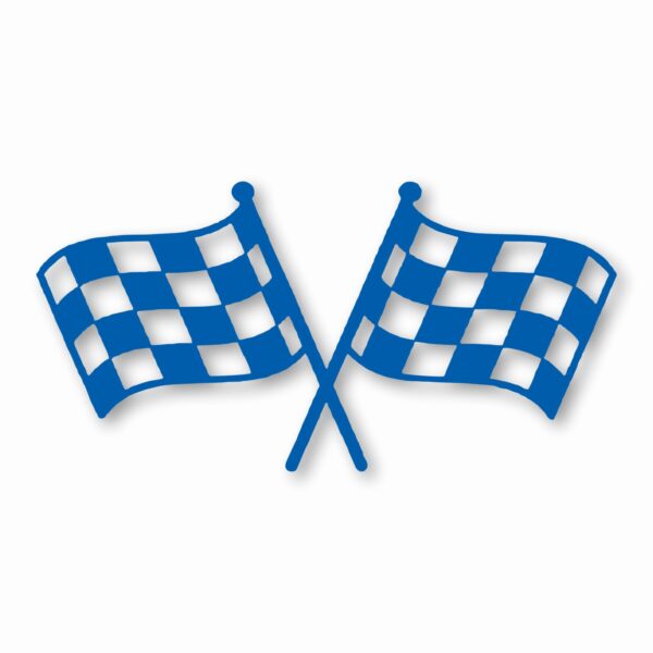 Checkered Racing Flag Finish Line - Vinyl Decal Sticker - CHOOSE Size & Color