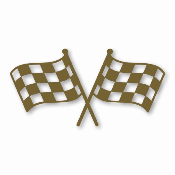 Checkered Racing Flag Finish Line - Vinyl Decal Sticker - CHOOSE Size & Color