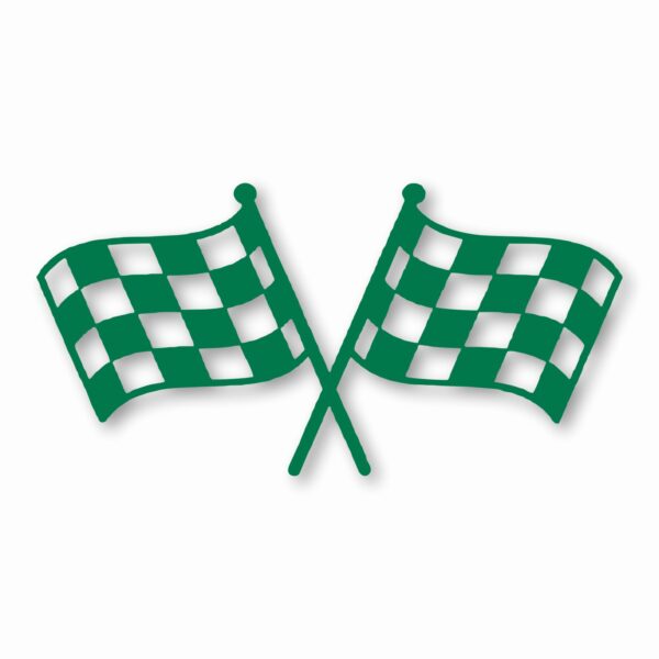 Checkered Racing Flag Finish Line - Vinyl Decal Sticker - CHOOSE Size & Color