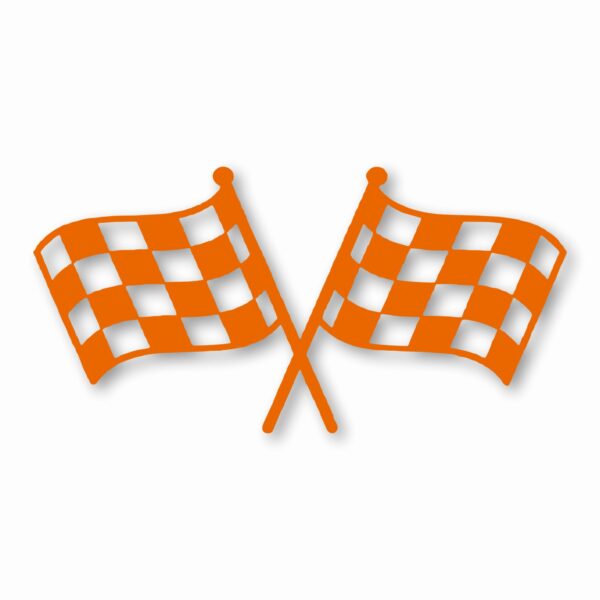 Checkered Racing Flag Finish Line - Vinyl Decal Sticker - CHOOSE Size & Color