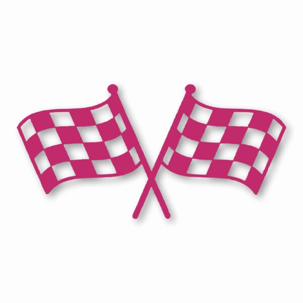 Checkered Racing Flag Finish Line - Vinyl Decal Sticker - CHOOSE Size & Color