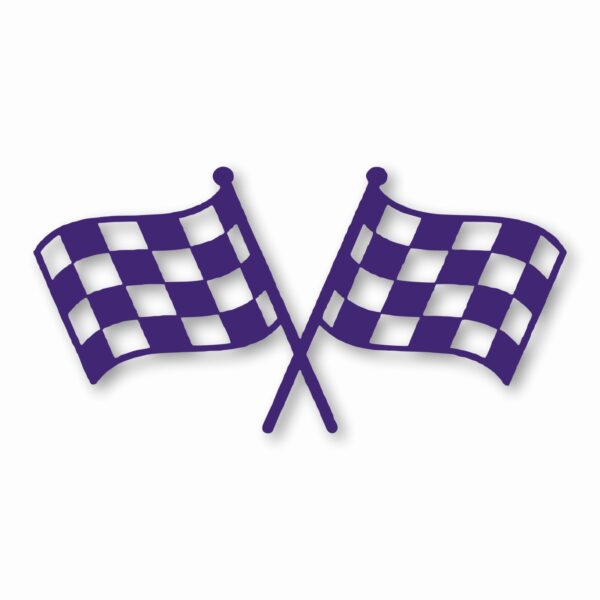Checkered Racing Flag Finish Line - Vinyl Decal Sticker - CHOOSE Size & Color