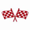Checkered Racing Flag Finish Line - Vinyl Decal Sticker - CHOOSE Size & Color