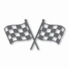 Checkered Racing Flag Finish Line - Vinyl Decal Sticker - CHOOSE Size & Color