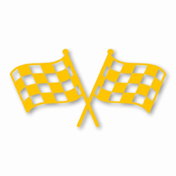 Checkered Racing Flag Finish Line - Vinyl Decal Sticker - CHOOSE Size & Color