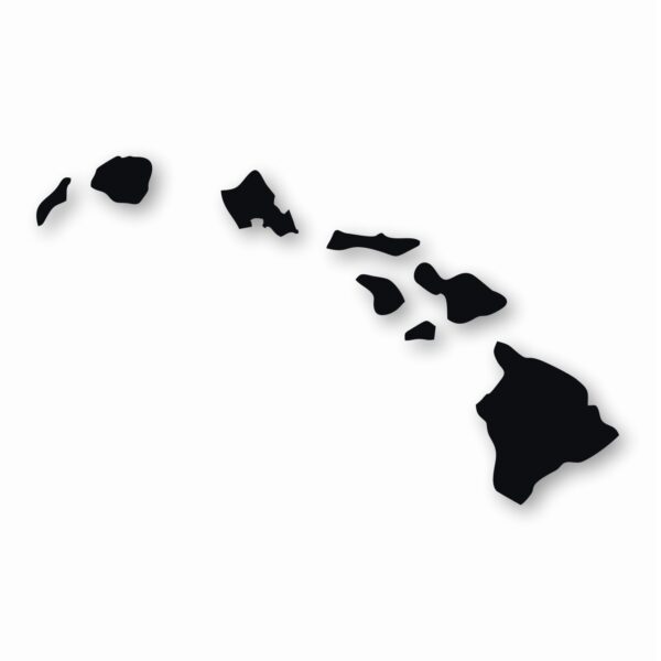 Hawaiian Islands Hawaii - Vinyl Decal Sticker - CHOOSE Size & Color