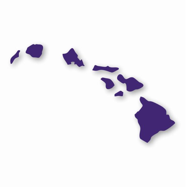 Hawaiian Islands Hawaii - Vinyl Decal Sticker - CHOOSE Size & Color